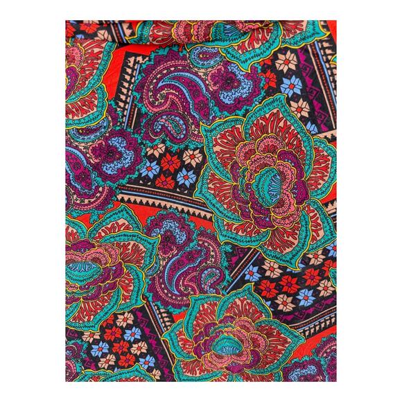 Veronica Beard Dress Bellino Paisley silk blend minidress long sleeve size 4 - Picture 4 of 8